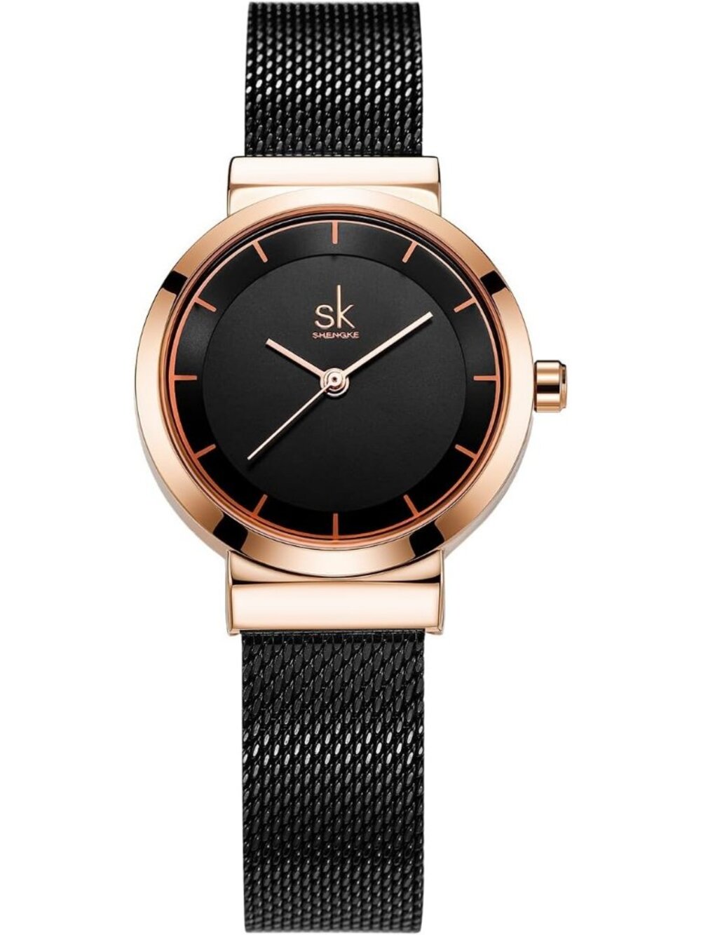 Women's Black Minimalist (Love Me Tender Love Me Home) Fashion Wrist Watch